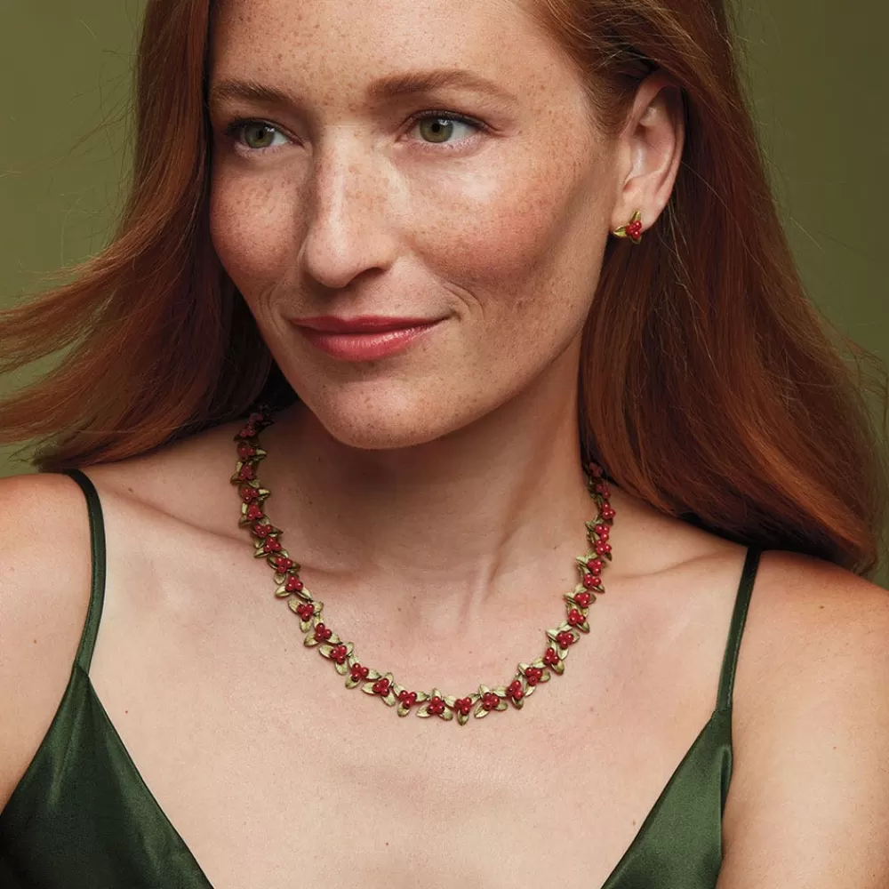 Outlet Holly Berry Jade Statement Necklace Necklaces
